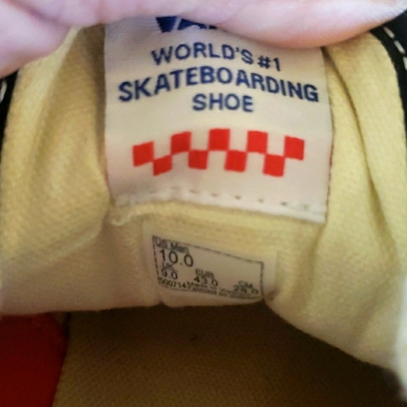 Mens Blk & Wht Vans - Picture 4 of 6